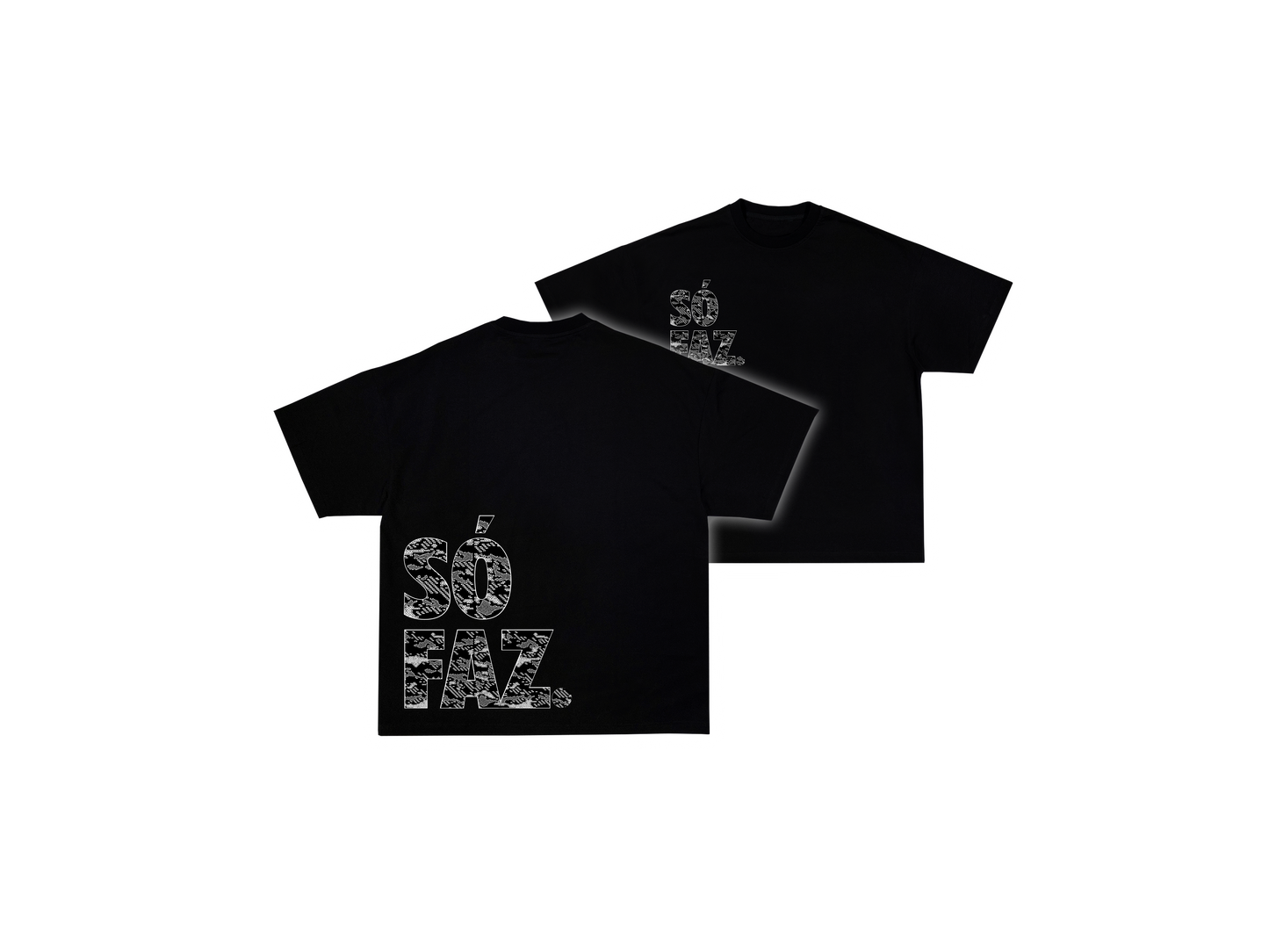 SÓ FAZ TEE CAMO PRETA