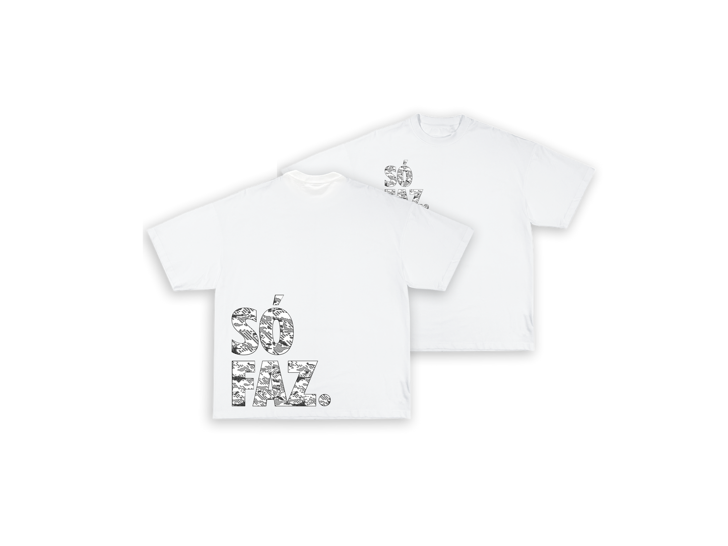 SÓ FAZ TEE CAMO BRANCA